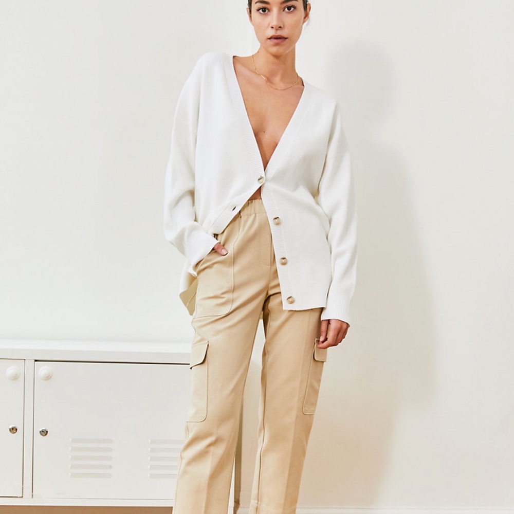 NWOT Aritzia Babaton Cardigan White Size S